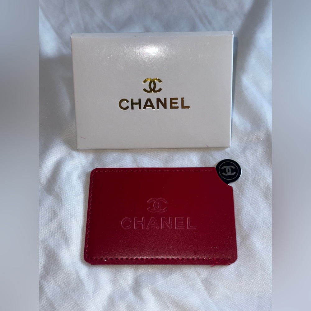 Chanel Red and Silver Card Holder Set - Picture 6 of 7